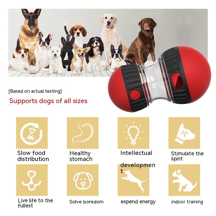 Food Dispensing Dog Toy Tumbler Leaky Food Ball Puzzle Toys Interactive Slowly Feeding Protect Stomach Increase Intelligence Pets Toy Pet Products - Image 5