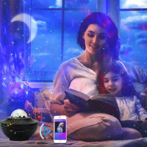 Starry Sky LED Music Projector – USB Night Light with Bluetooth & Remote