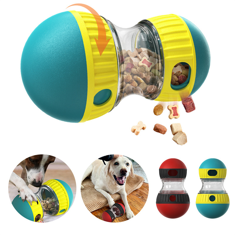 Food Dispensing Dog Toy Tumbler Leaky Food Ball Puzzle Toys Interactive Slowly Feeding Protect Stomach Increase Intelligence Pets Toy Pet Products - Image 2