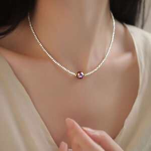 Small Particle Shaped Freshwater Pearl Necklace Women's Fashion
