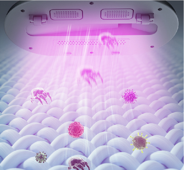 Electric UV Mite Remover Household Bed Mattress Sofa Pillows Mite Removal Instrument Waterproof Mini Vacuum Cleaner Lint Remover - Image 3